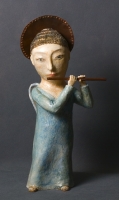 Фигурка девочки-ангела с флейтой